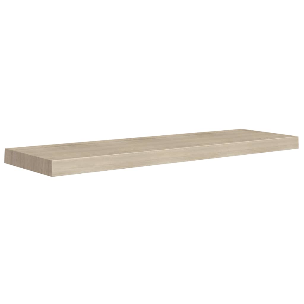 Wandschappen Zwevend 2 St 90X23,5X3,8 Cm Mdf Eikenkleurig 90 x 23.5 x 3.8 cm