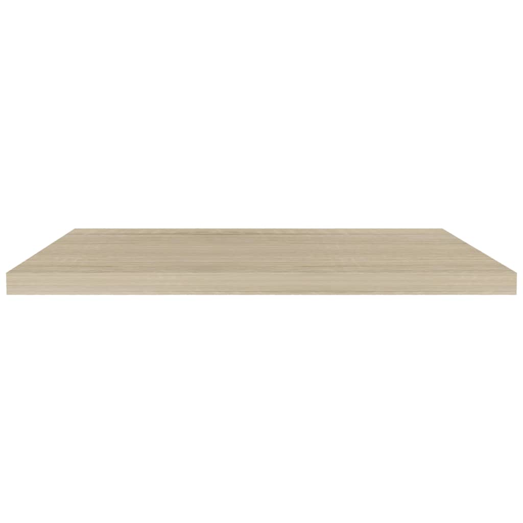 Wandschappen Zwevend 2 St 90X23,5X3,8 Cm Mdf Eikenkleurig 90 x 23.5 x 3.8 cm