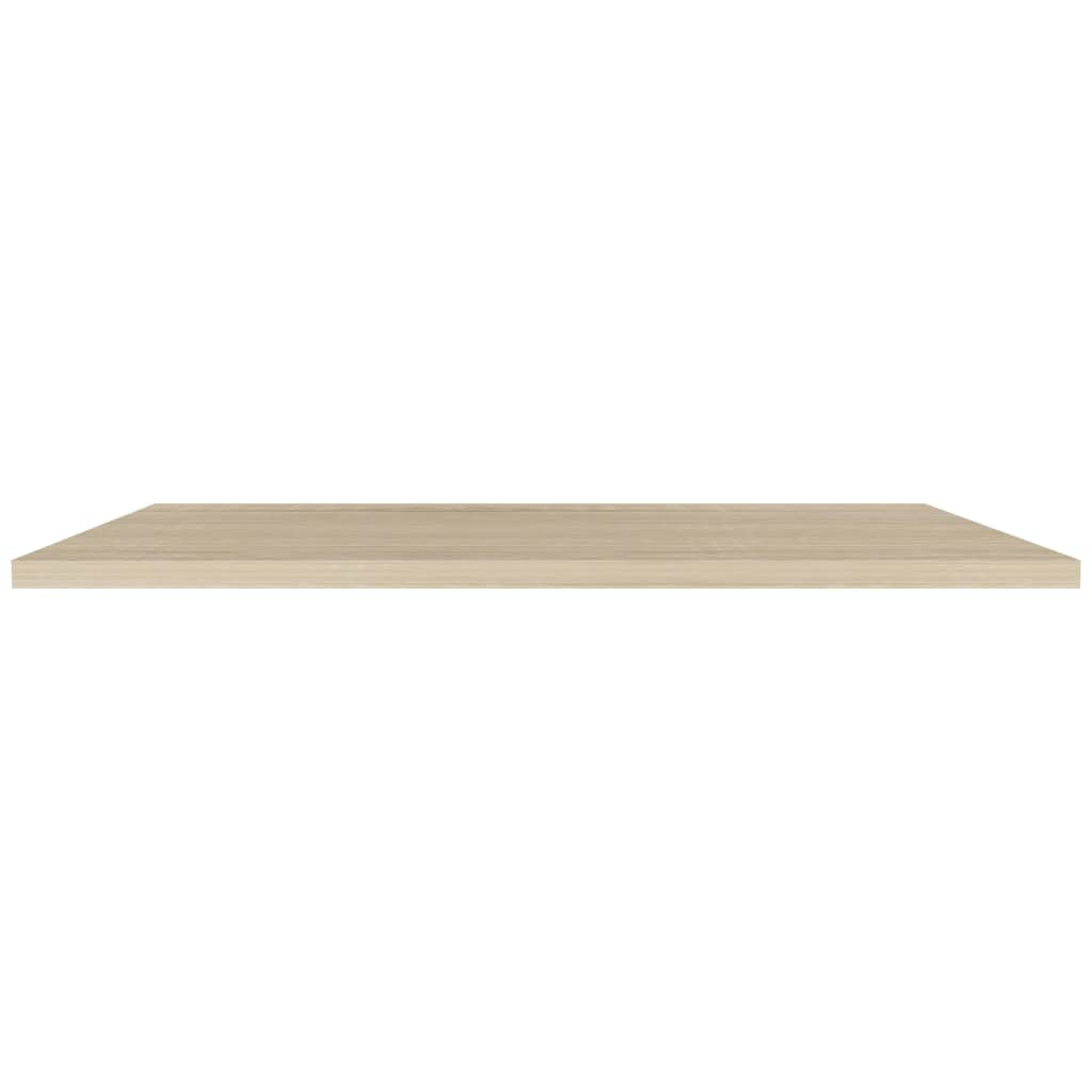 Wandschappen Zwevend 2 St 120X23,5X3,8 Cm Mdf Eikenkleurig 120 x 23.5 x 3.8 cm