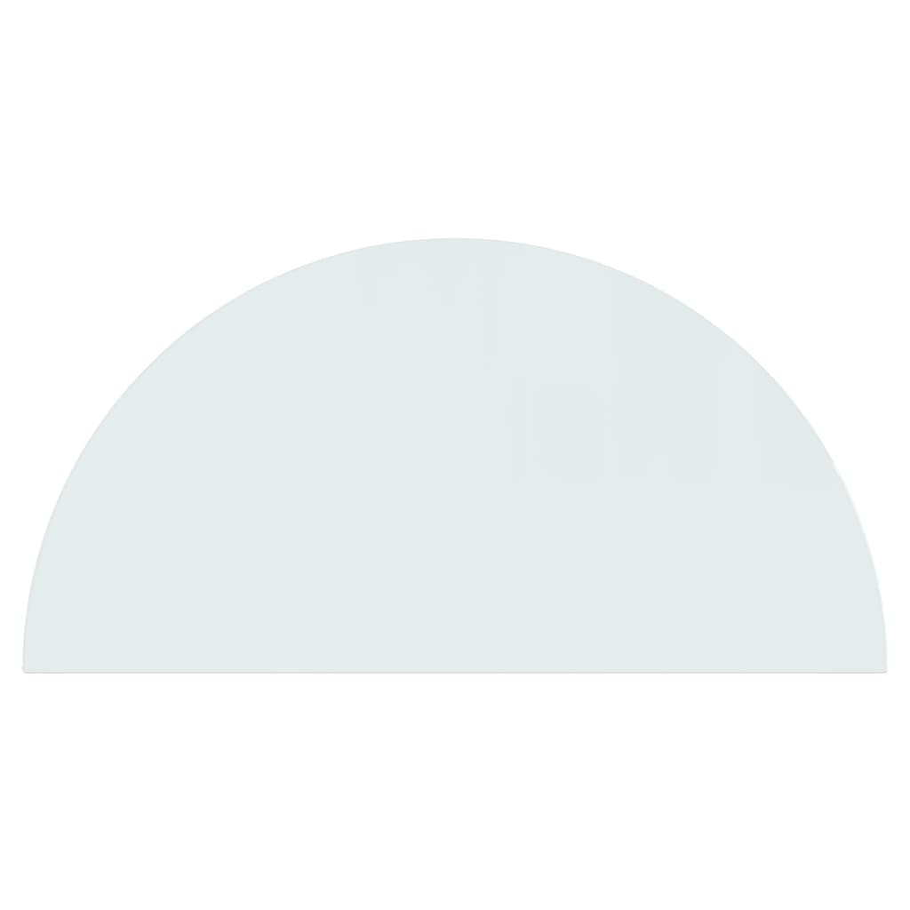 Glasplaat voor open haard halfrond 1200x600 mm