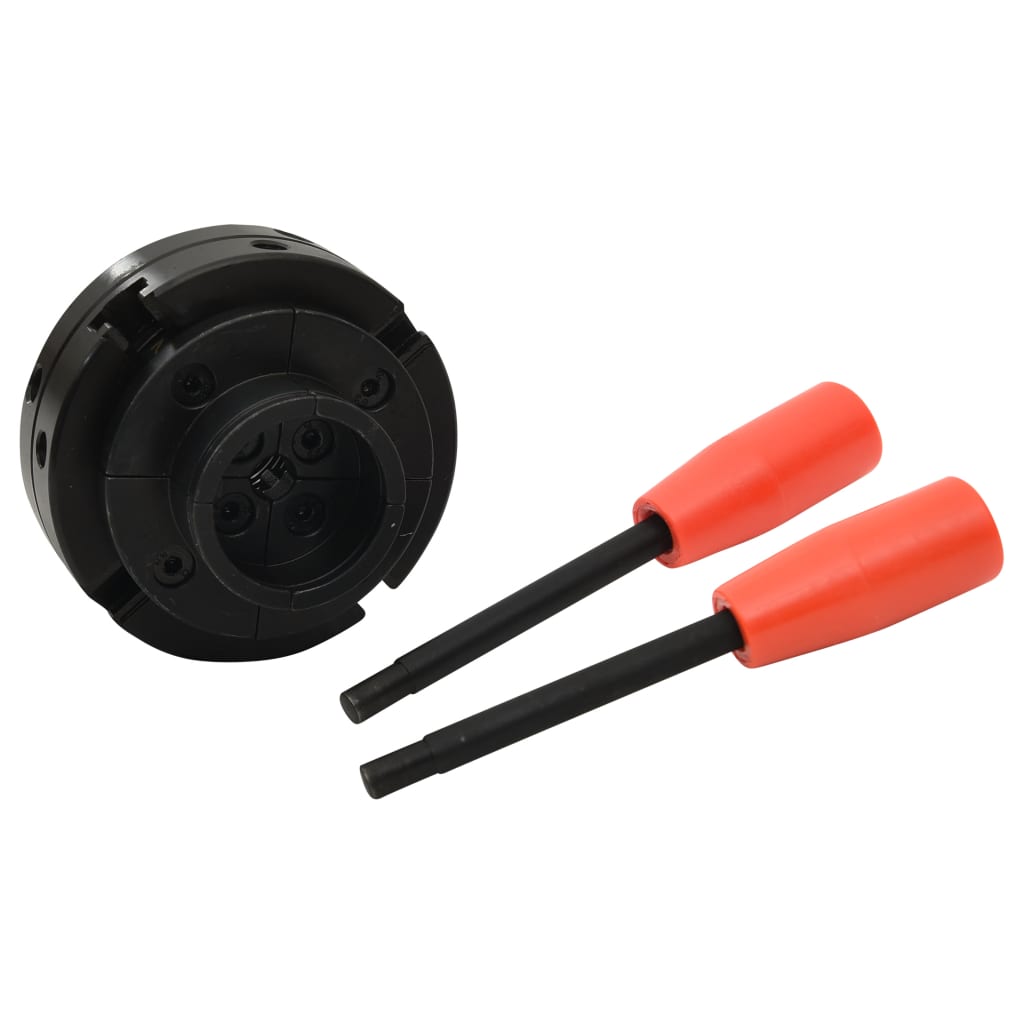 Houtklauwplaat 4 bekken met M33 verbinding 100 mm staal