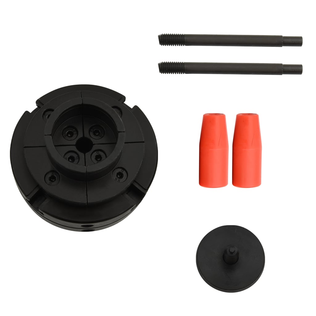 Houtklauwplaat 4 bekken met M33 verbinding 100 mm staal