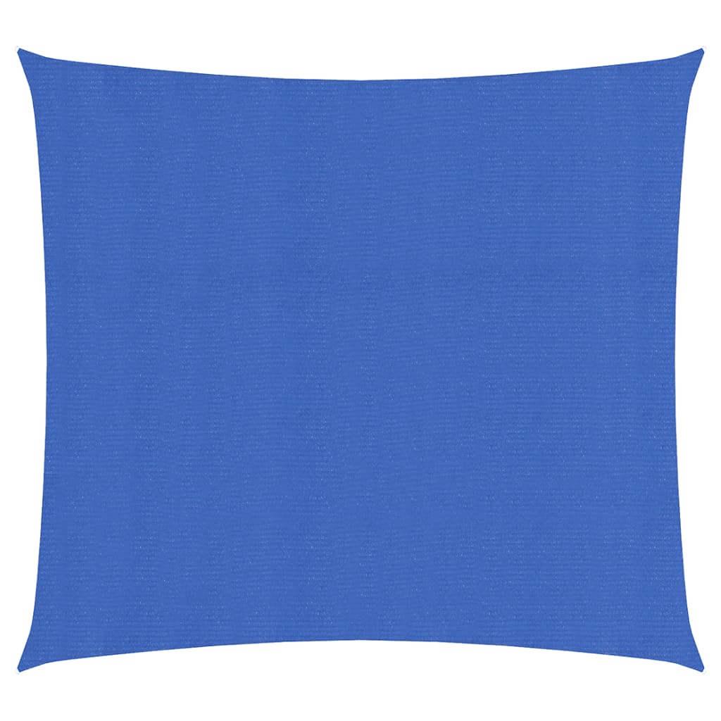 Zonnezeil 160 g/m² vierkant 5x5 m HDPE blauw