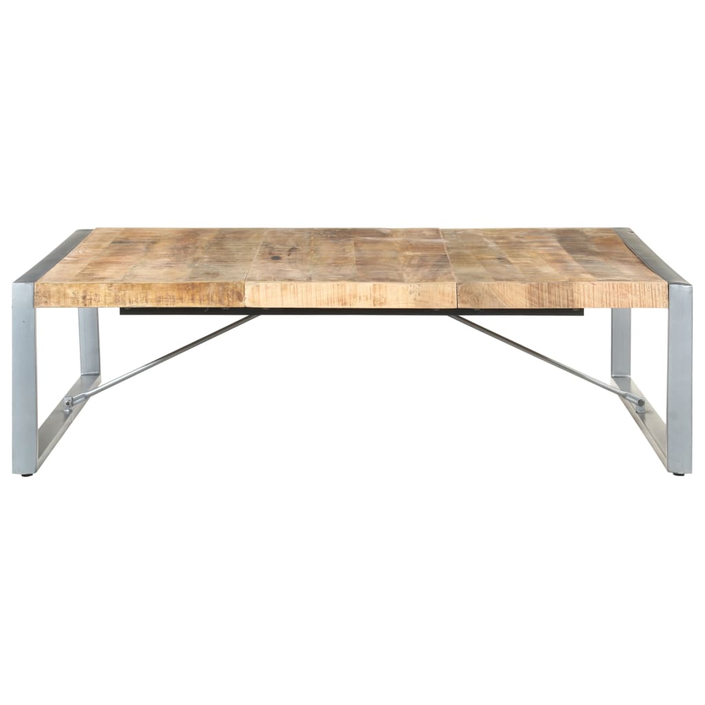 Salontafel 140x140x40 cm ruw mangohout