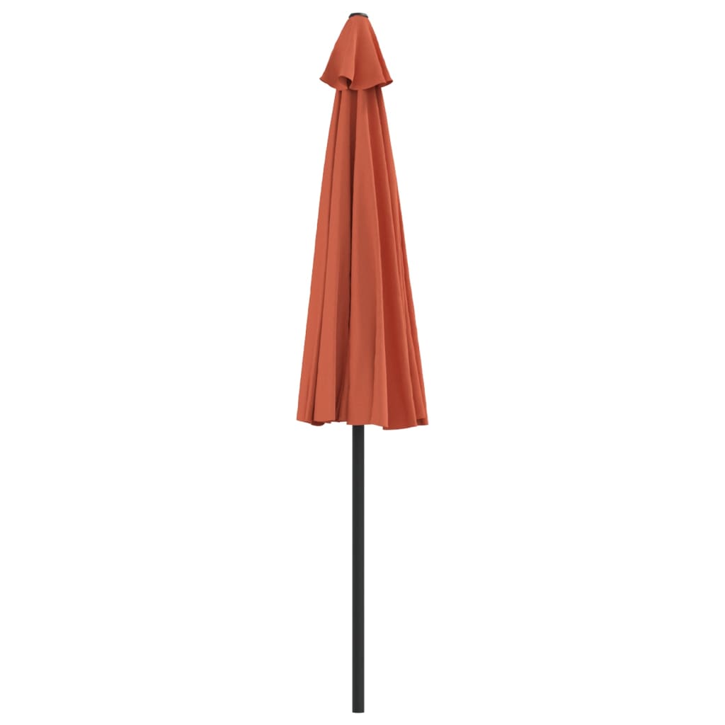 Balkonparasol Half Met Aluminium Paal 270X144X222 Cm Terracotta