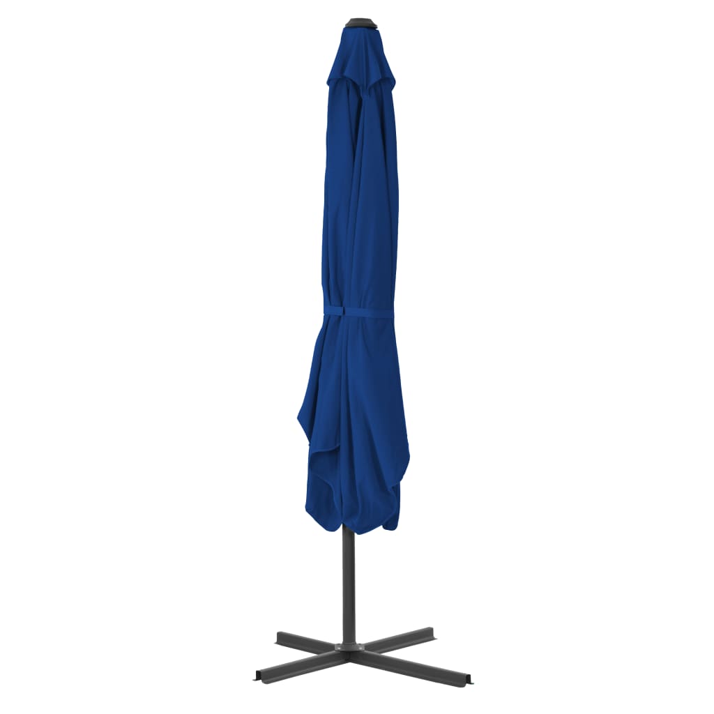 Parasol Met Stalen Paal 250X250X230 Cm Blauw