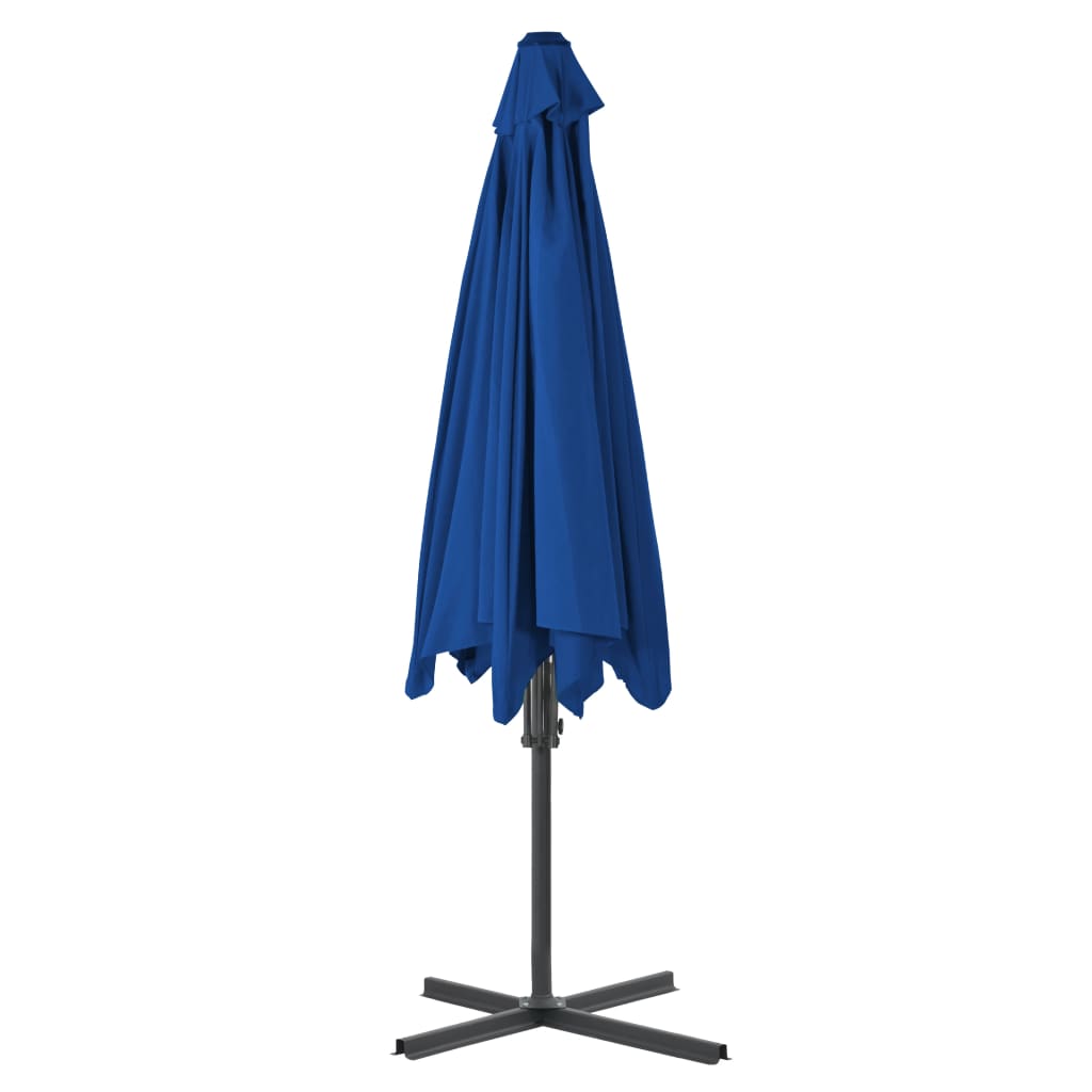 Parasol Met Stalen Paal 300X230 Cm Blauw