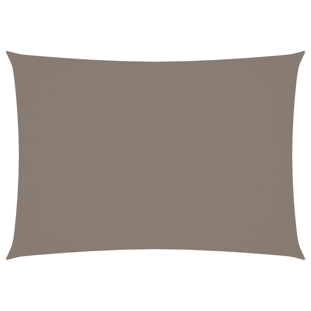 Zonnescherm Rechthoekig Oxford Stof Taupe 3 x 5 m