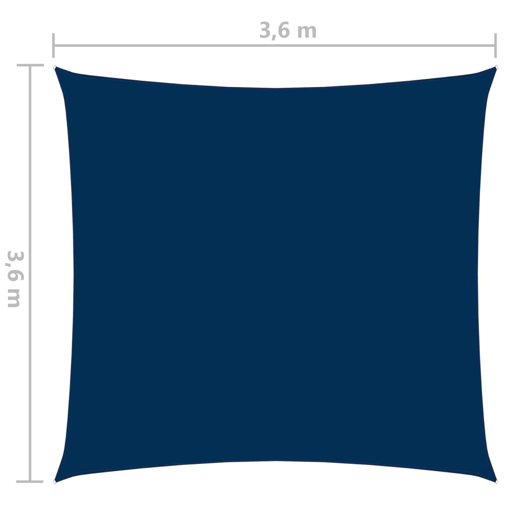 Zonnescherm Vierkant 3,6X3,6 M Oxford Stof 3.6 x 3.6 m Blauw