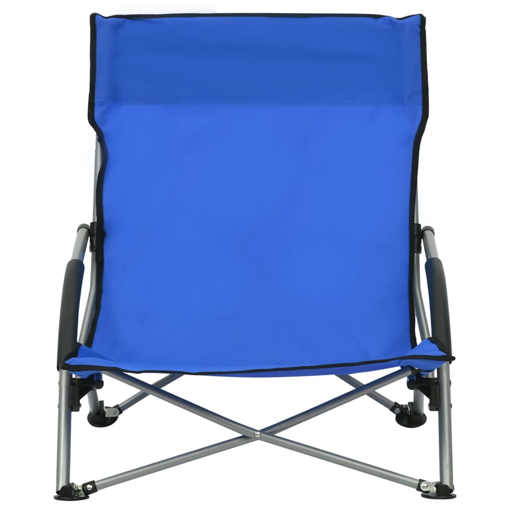 Strandstoelen Inklapbaar Stof Blauw