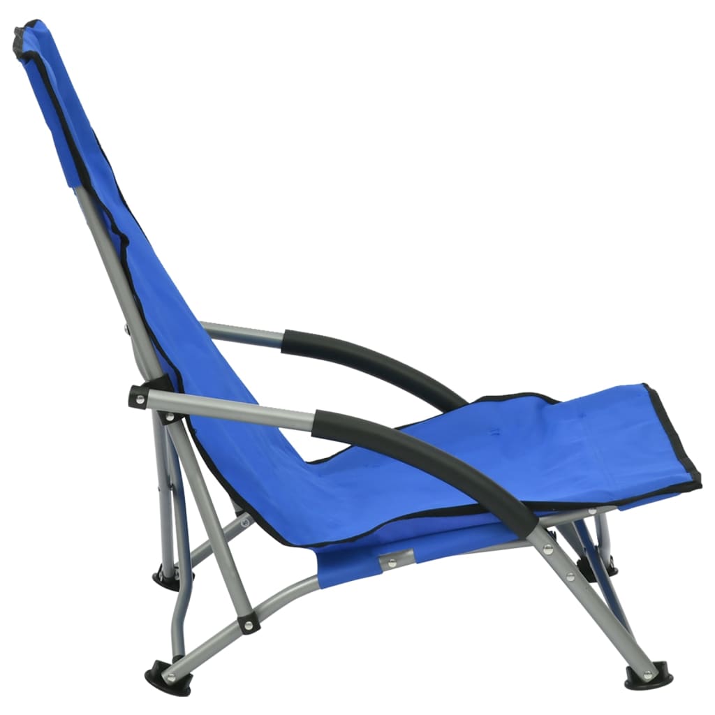 Strandstoelen Inklapbaar Stof Blauw