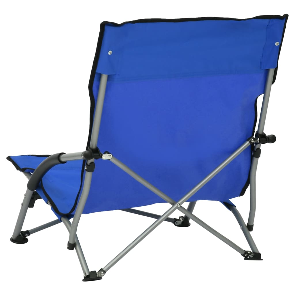 Strandstoelen Inklapbaar Stof Blauw