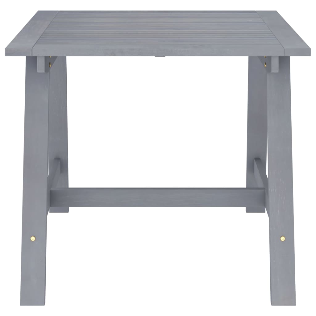 Tuintafel Massief Acaciahout 88 x 88 x 74 cm Grijs