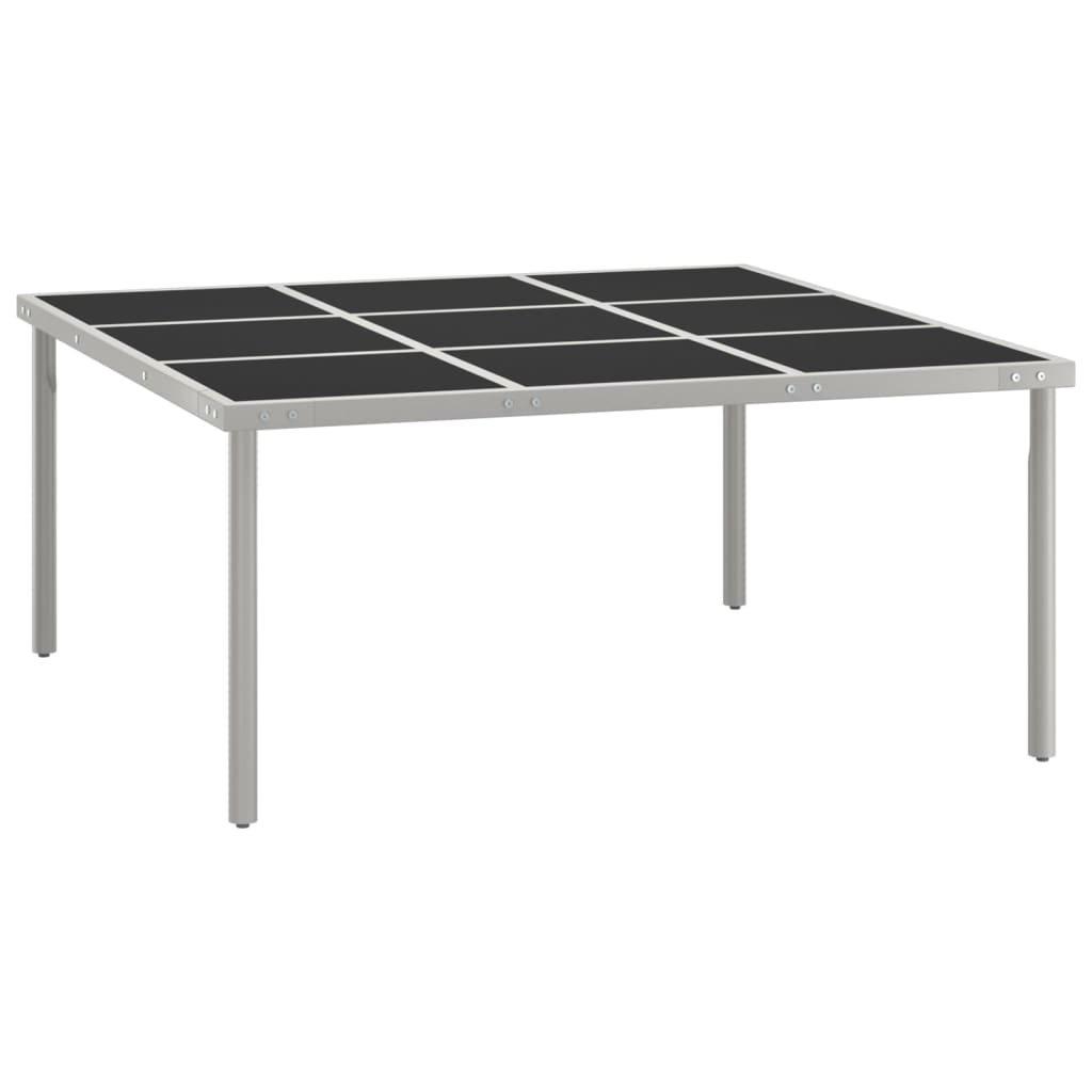 Tuintafel 70X70X74,5 Cm Glas En Staal