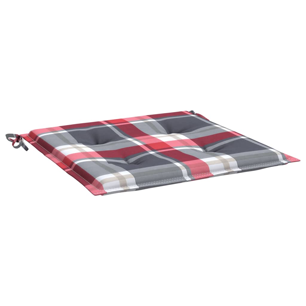 Tuinstoelkussens Oxford Stof Ruitpatroon Rood 4 50 x 50 x 3 cm Rood ruitpatroon