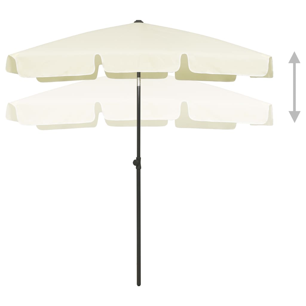 Strandparasol 180X120 Cm Zandgeel 180 x 120 cm sand yellow