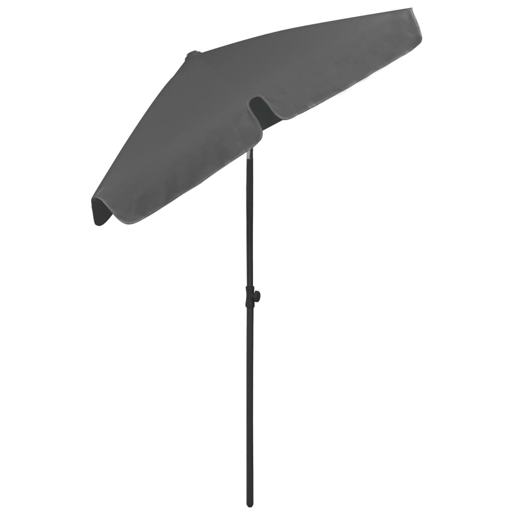 Strandparasol 180X120 Cm Antracietkleurig 180 x 120 cm