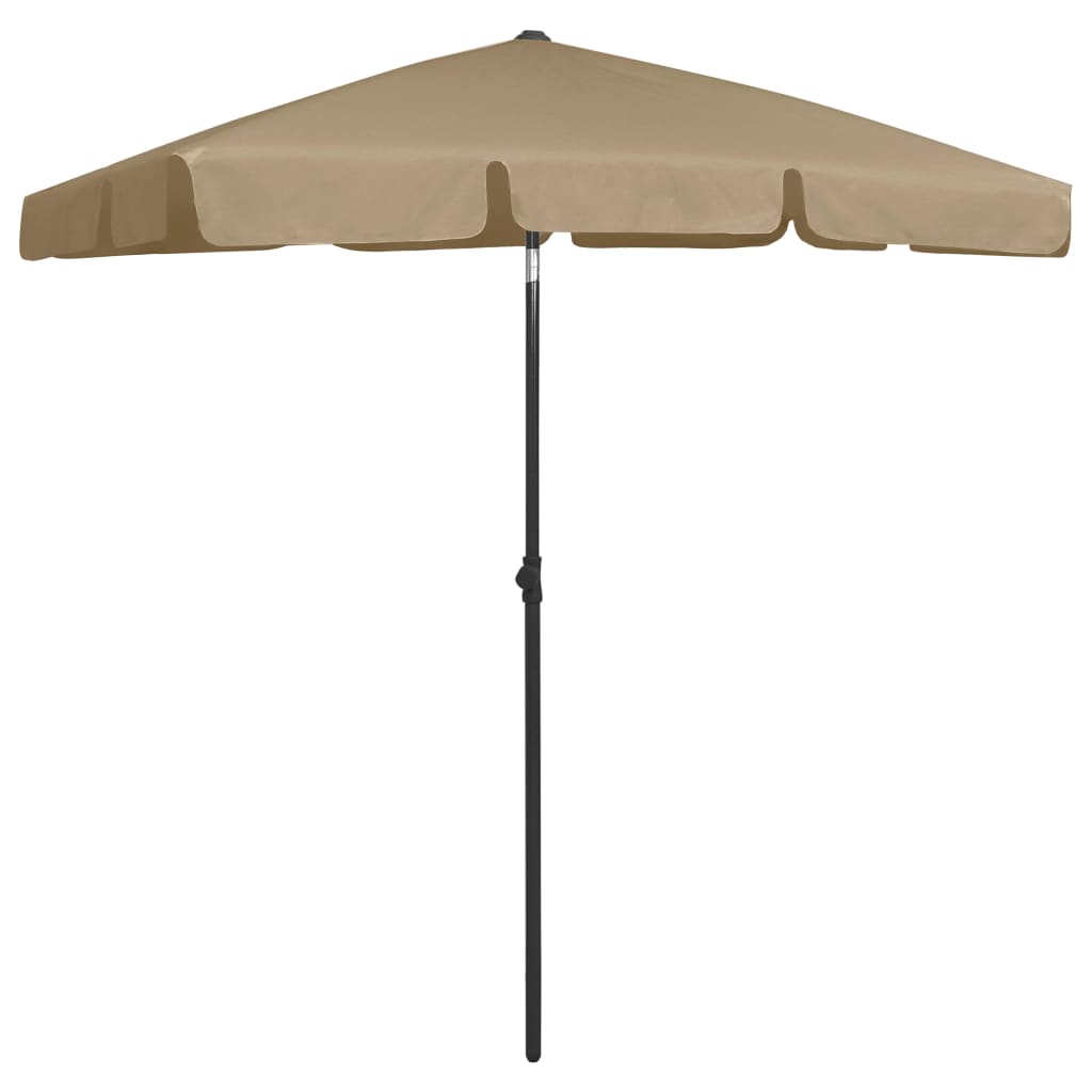 Strandparasol 180X120 Cm Taupe 180 x 120 cm