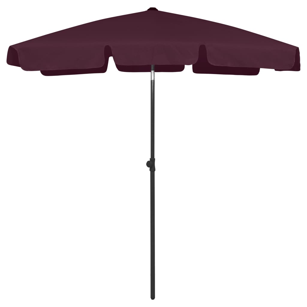 Strandparasol 180X120 Cm Bordeauxrood 180 x 120 cm