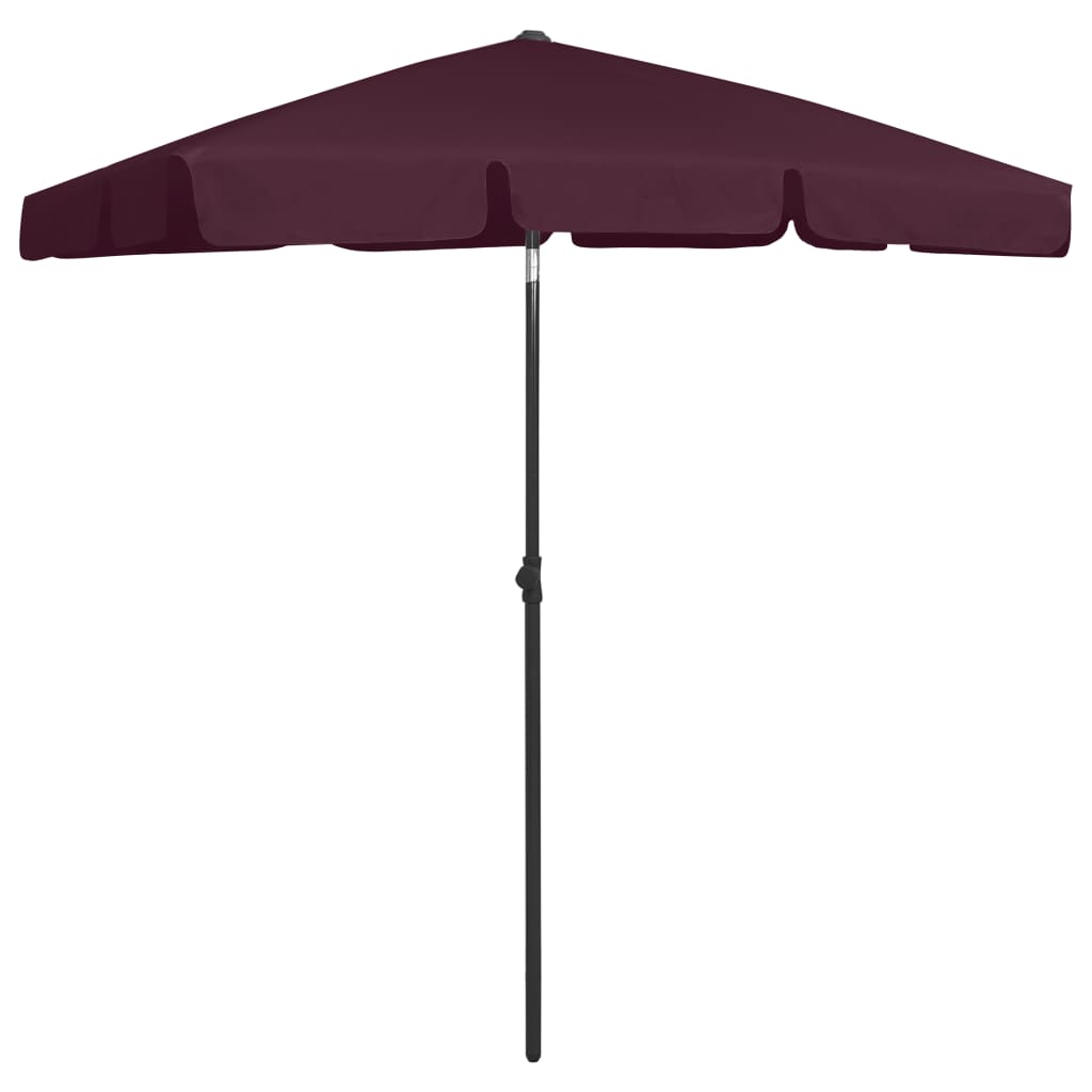 Strandparasol 180X120 Cm Bordeauxrood 180 x 120 cm