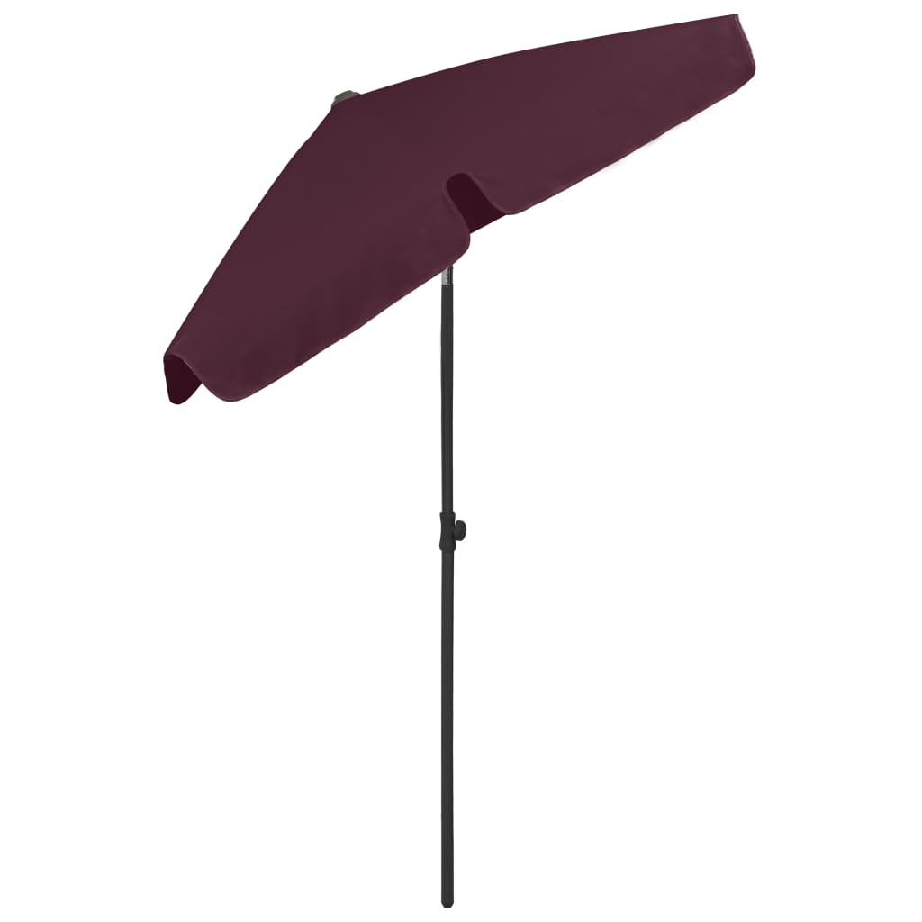 Strandparasol 180X120 Cm Bordeauxrood 180 x 120 cm