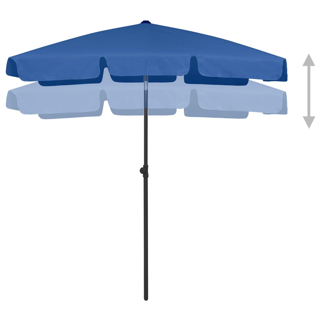 Strandparasol 180X120 Cm Azuurblauw 180 x 120 cm azure blue