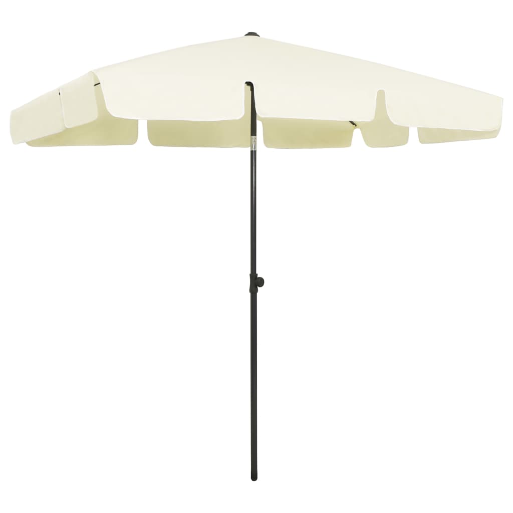 Strandparasol 200X125 Cm Zandgeel 200 x 125 cm sand yellow