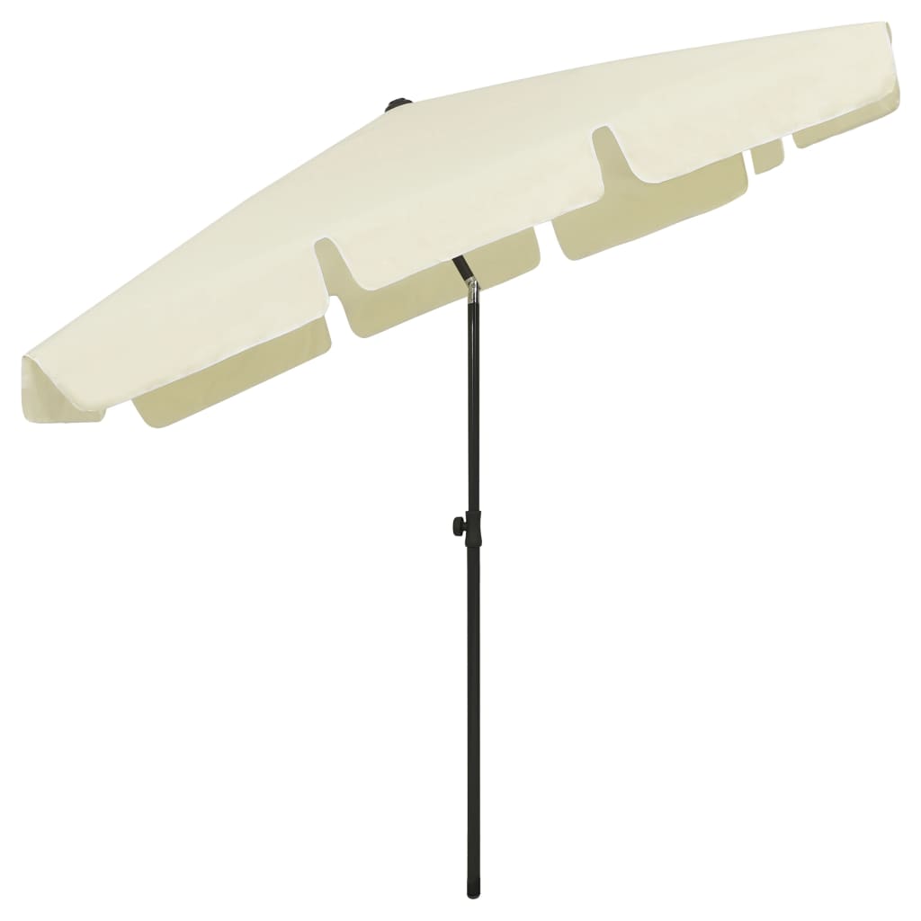 Strandparasol 200X125 Cm Zandgeel 200 x 125 cm sand yellow