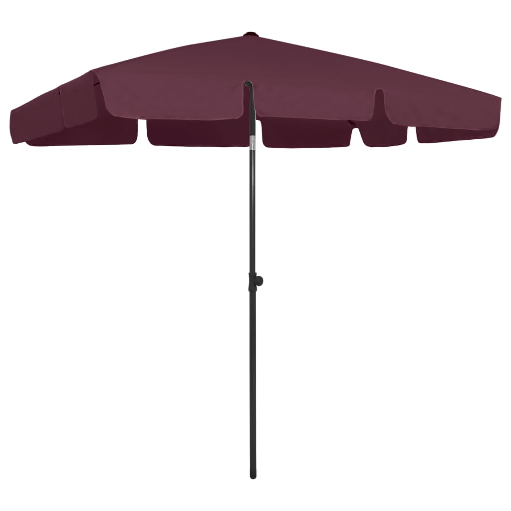 Strandparasol 200X125 Cm Bordeauxrood 200 x 125 cm