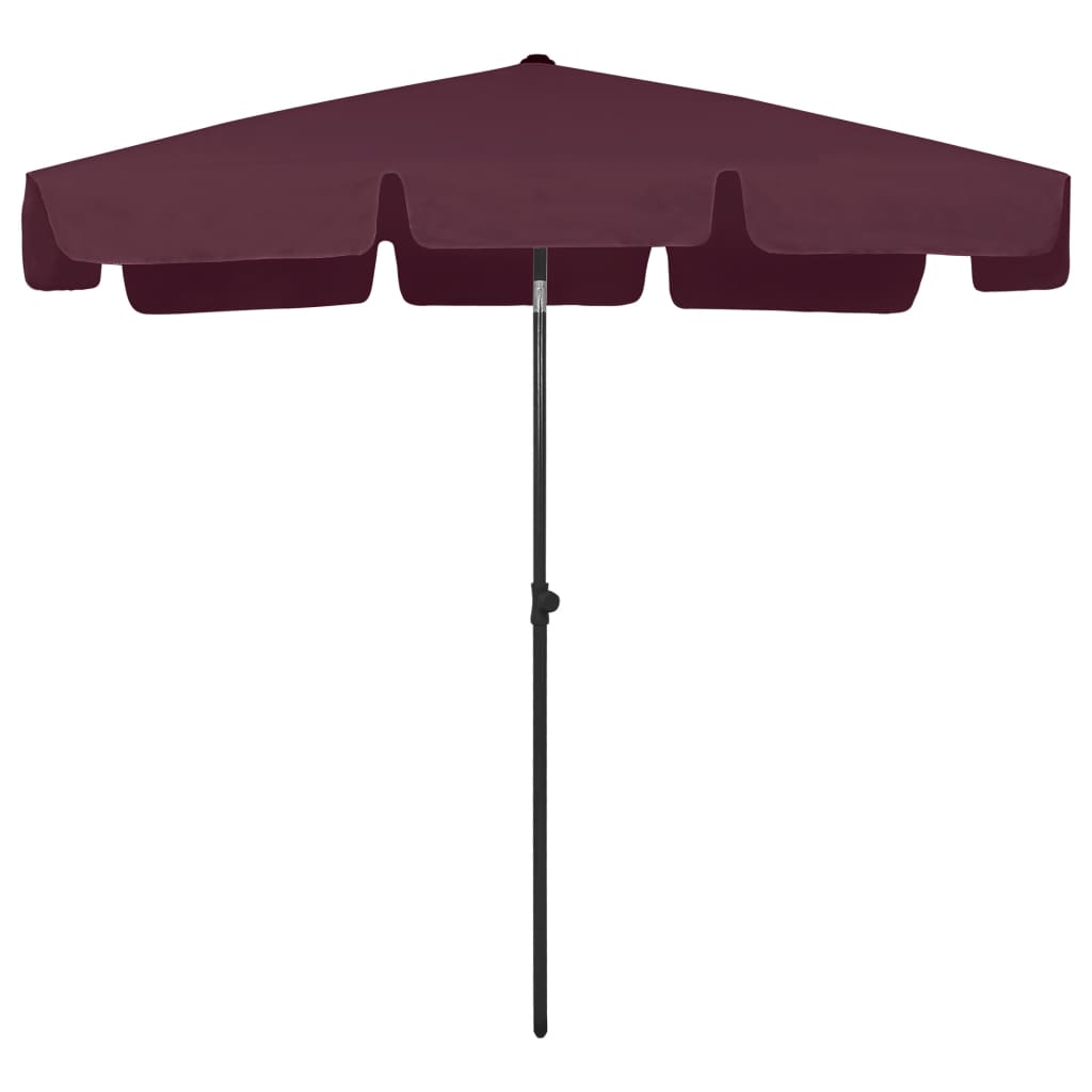 Strandparasol 200X125 Cm Bordeauxrood 200 x 125 cm