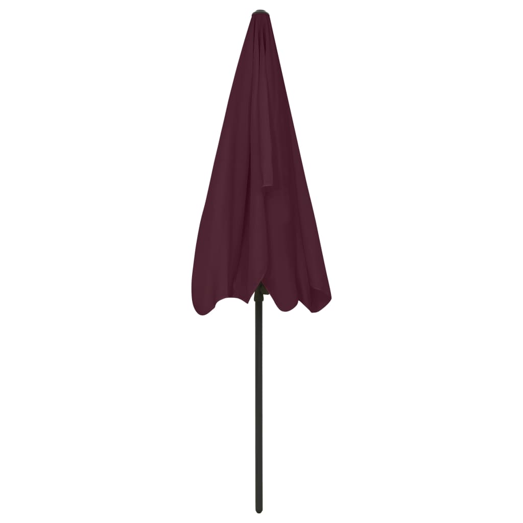 Strandparasol 200X125 Cm Bordeauxrood 200 x 125 cm