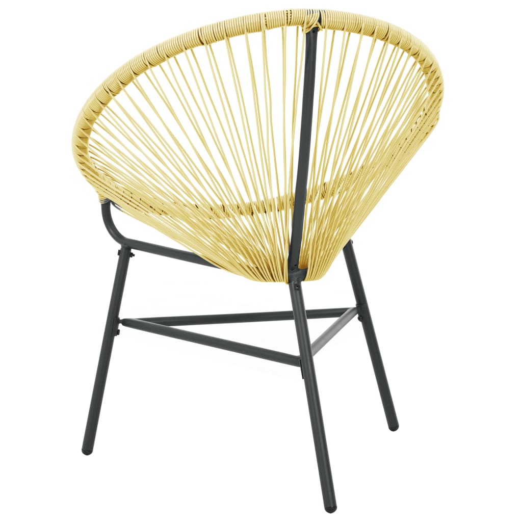 Tuinstoel Acapulco Poly Rattan Beige 1