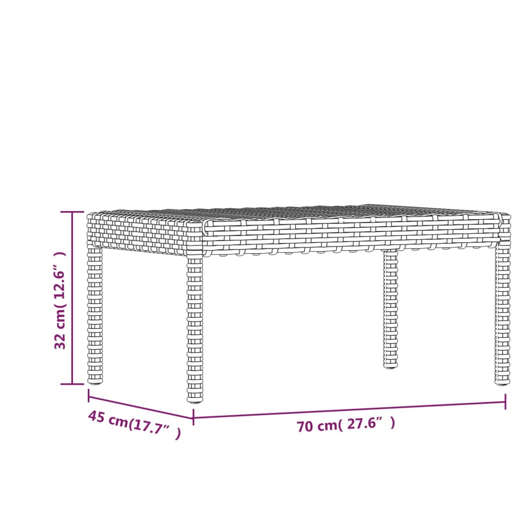 6-Delige Loungeset Met Kussens Poly Rattan Grijs 1