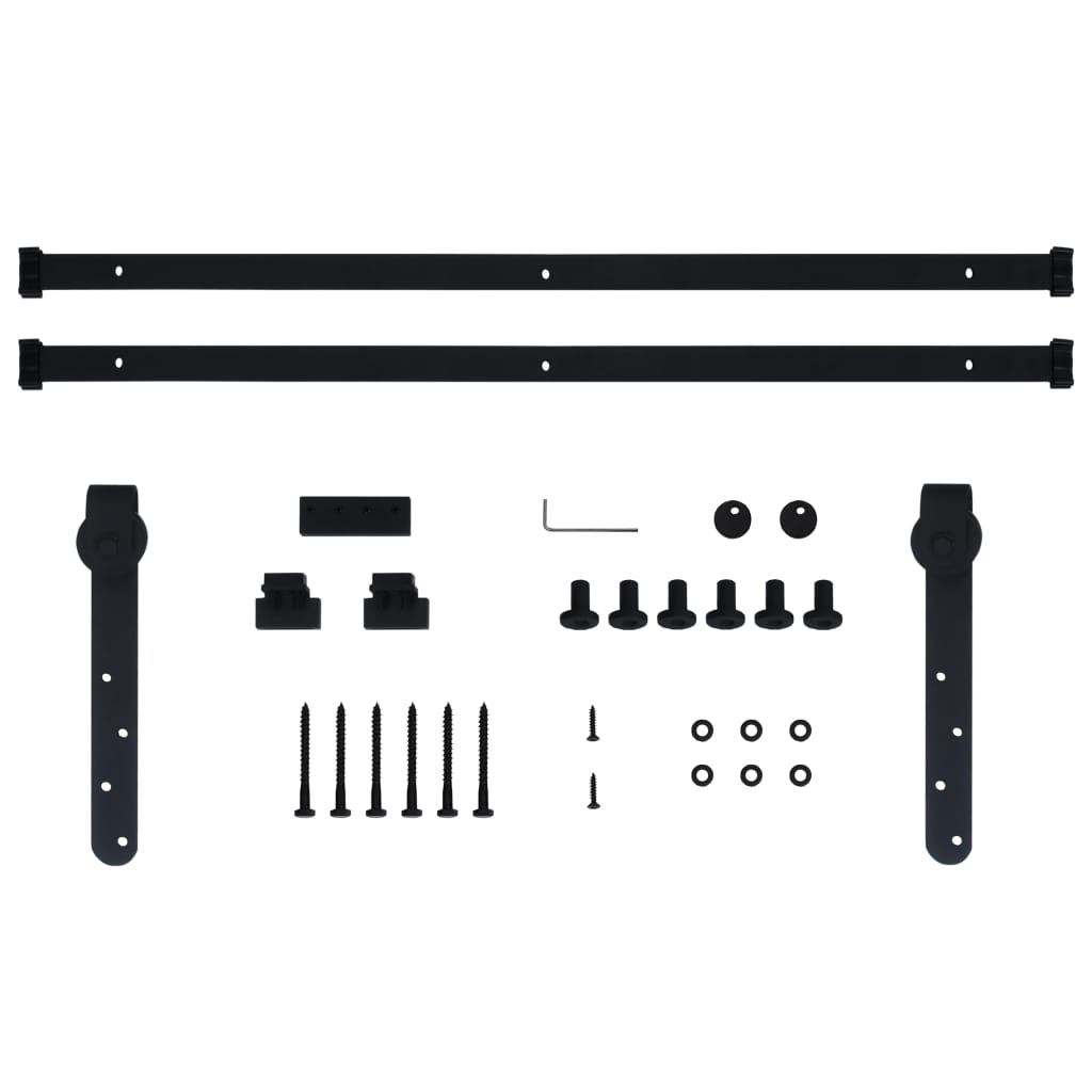 Ophangset voor minischuifdeur 183 cm koolstofstaal