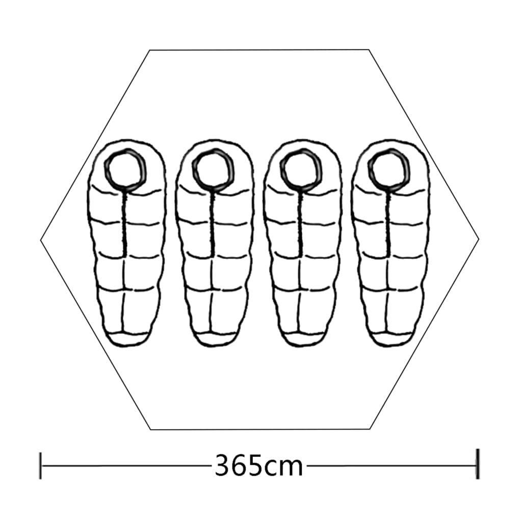 Tent -Persoons Grijs