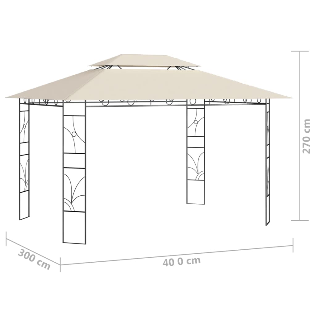 Prieel 160 G/M² 4X3X2,7 M Kleurig Crème