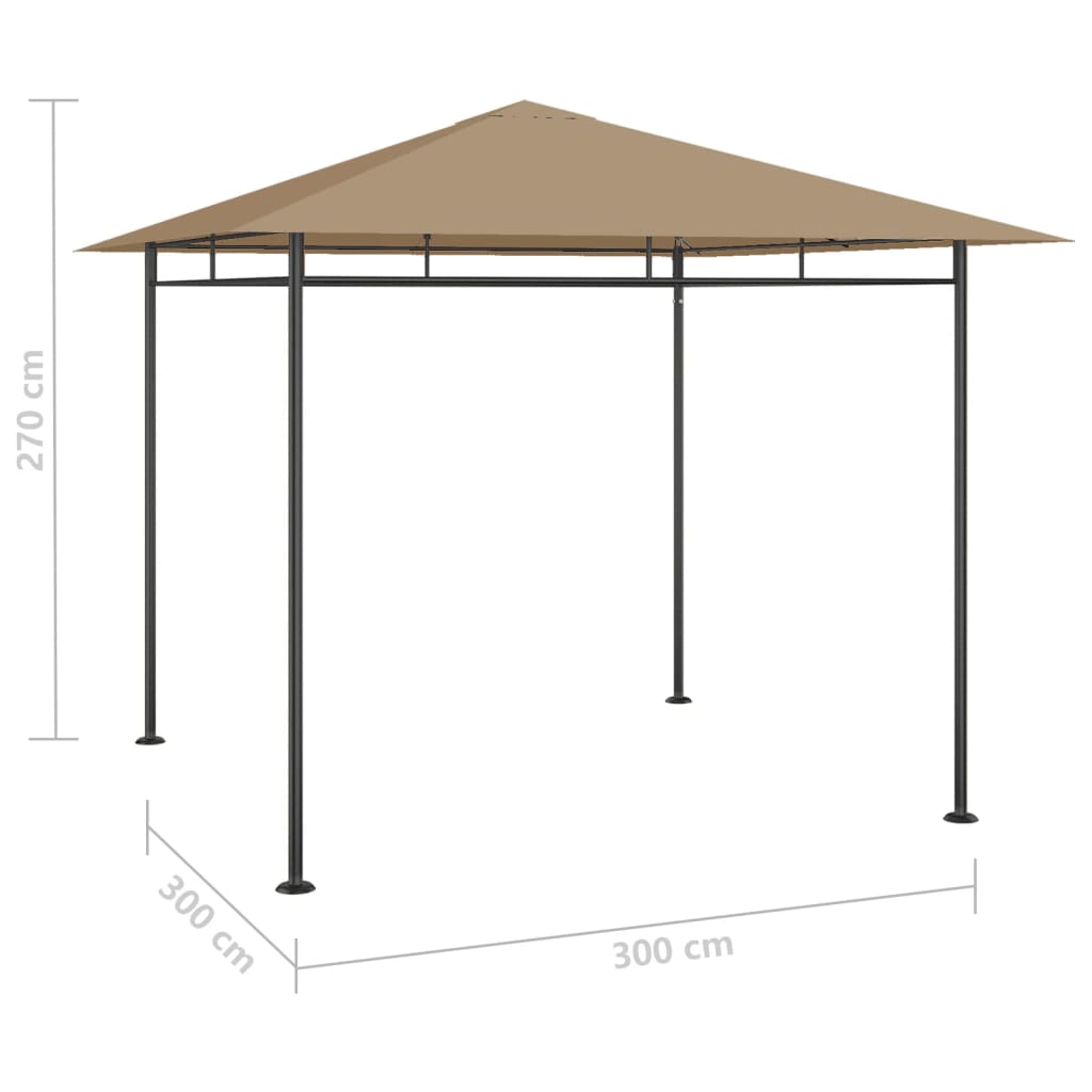 Prieel 180 G/M² 3X3X2,7 M Taupe