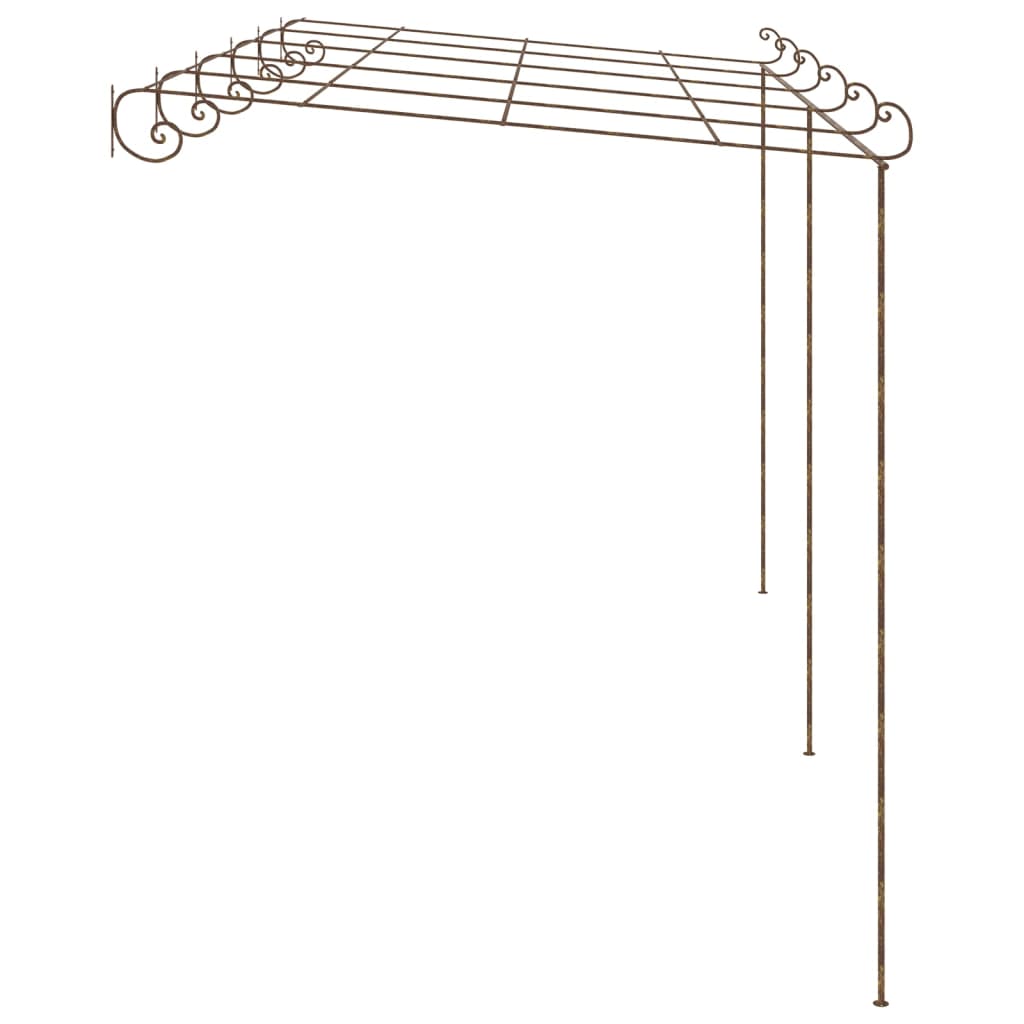 Tuinpergola 6x3x2,5 m ijzer antiekbruin