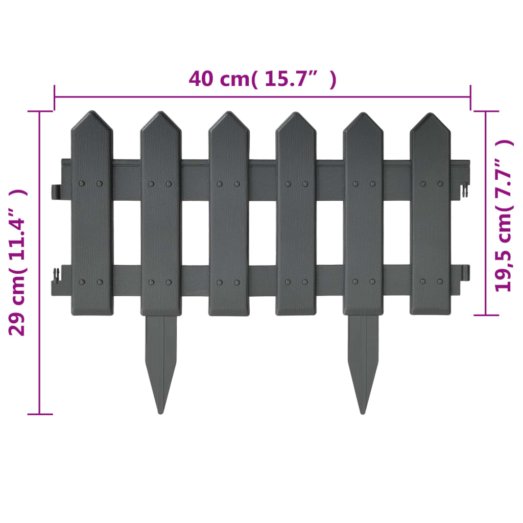 Gazonranden 25 St 10 M Pp Antracietkleurig