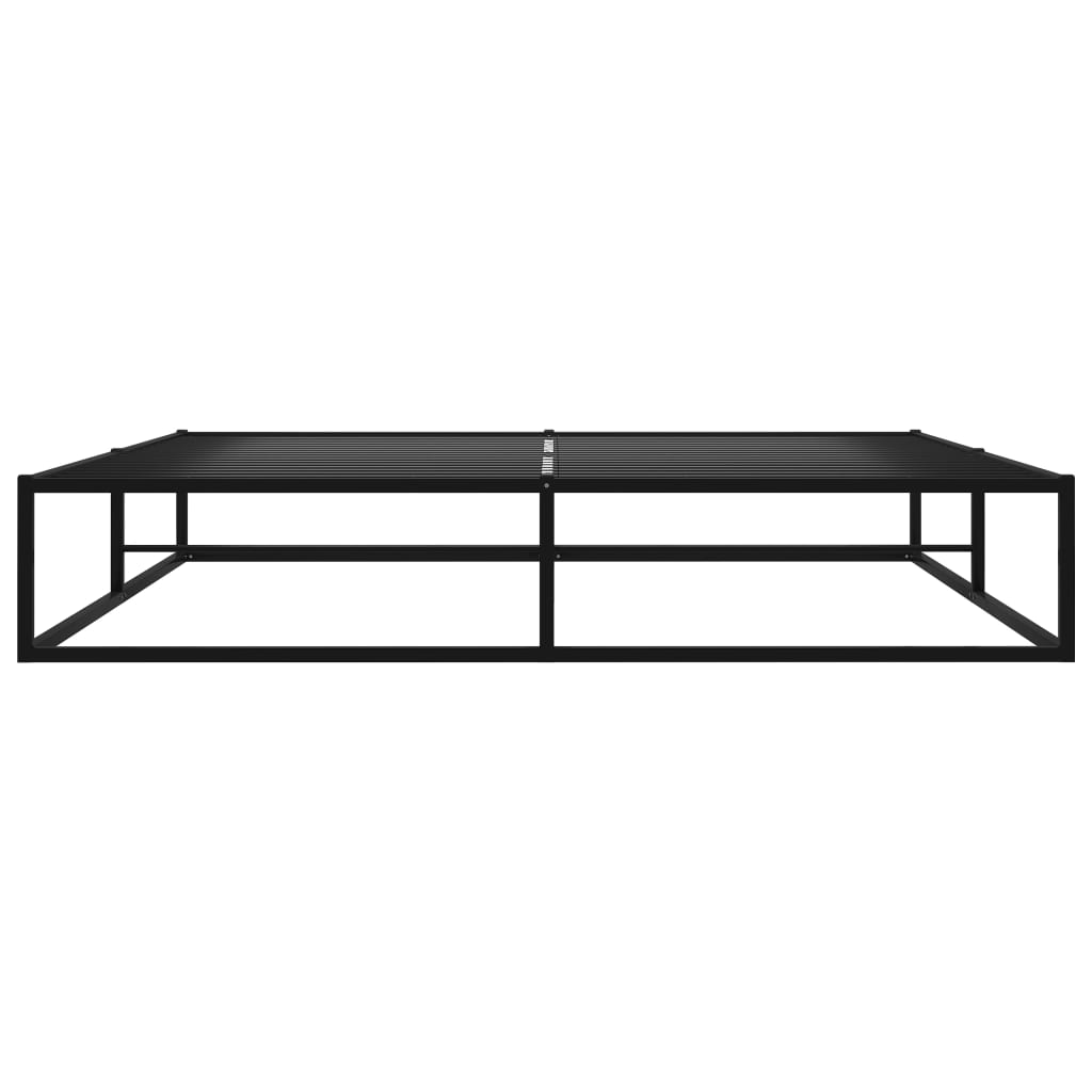 Bedframe metaal zwart 140x200 cm