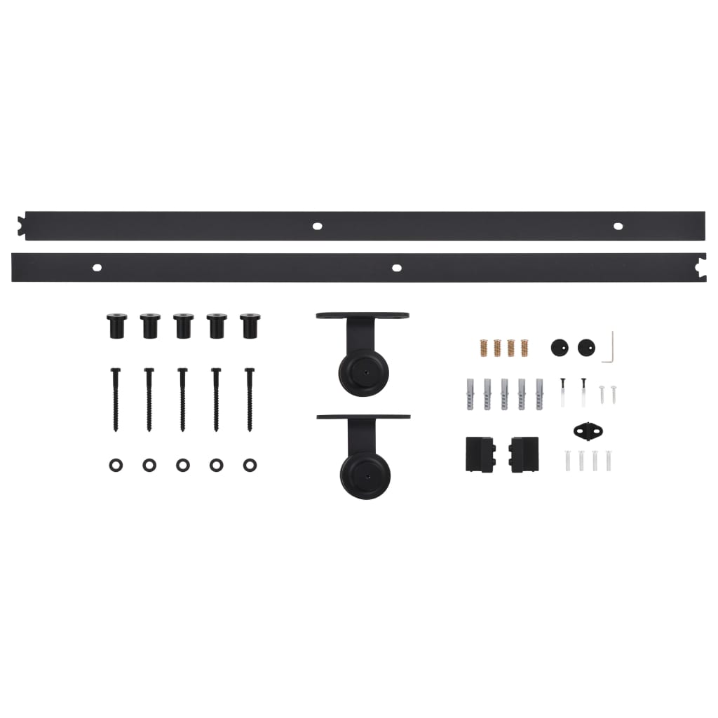 Schuifdeur Met Beslag 90X210 Cm Massief Grenenhout 90 x 210 cm Bruin