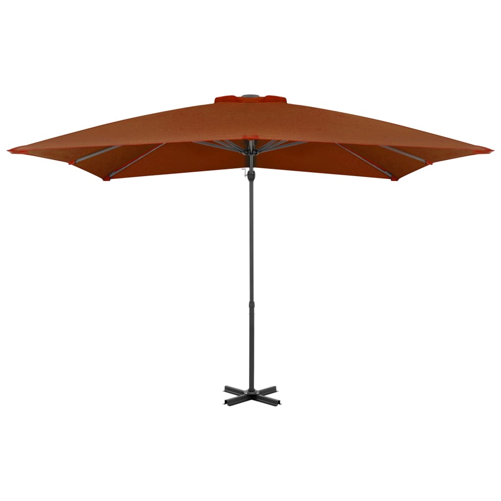 Zweefparasol Met Aluminium Paal 250X250 Cm Terracottakleurig 250 x 250 cm