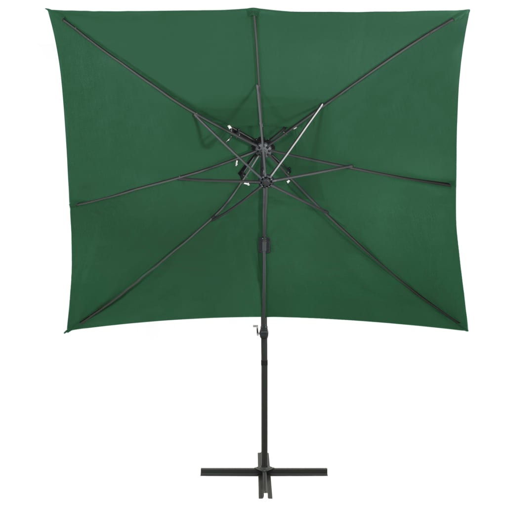 Zweefparasol Met Dubbel Dak 250X250 Cm Groen