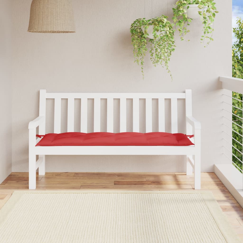 Tuinbankkussen Oxford Stof 150 x 50 x 7 cm Rood