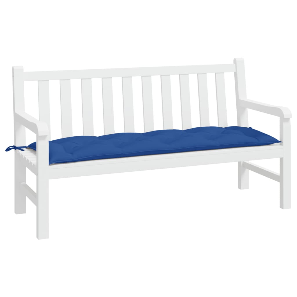 Tuinbankkussen Oxford Stof 150 x 50 x 7 cm Blauw