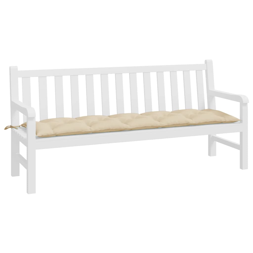 Tuinbankkussen Oxford Stof 180 x 50 x 7 cm Beige