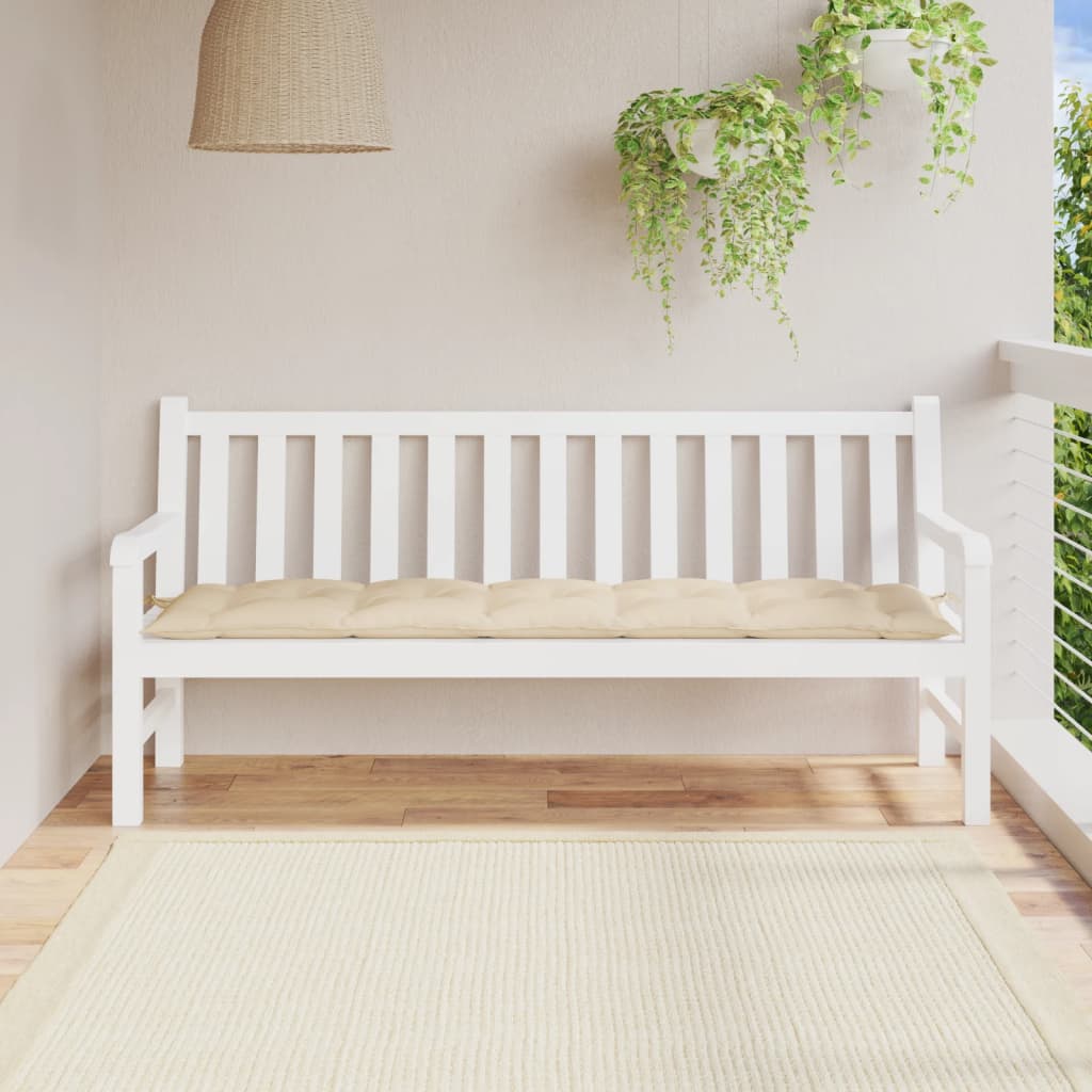 Tuinbankkussen Oxford Stof 180 x 50 x 7 cm Beige