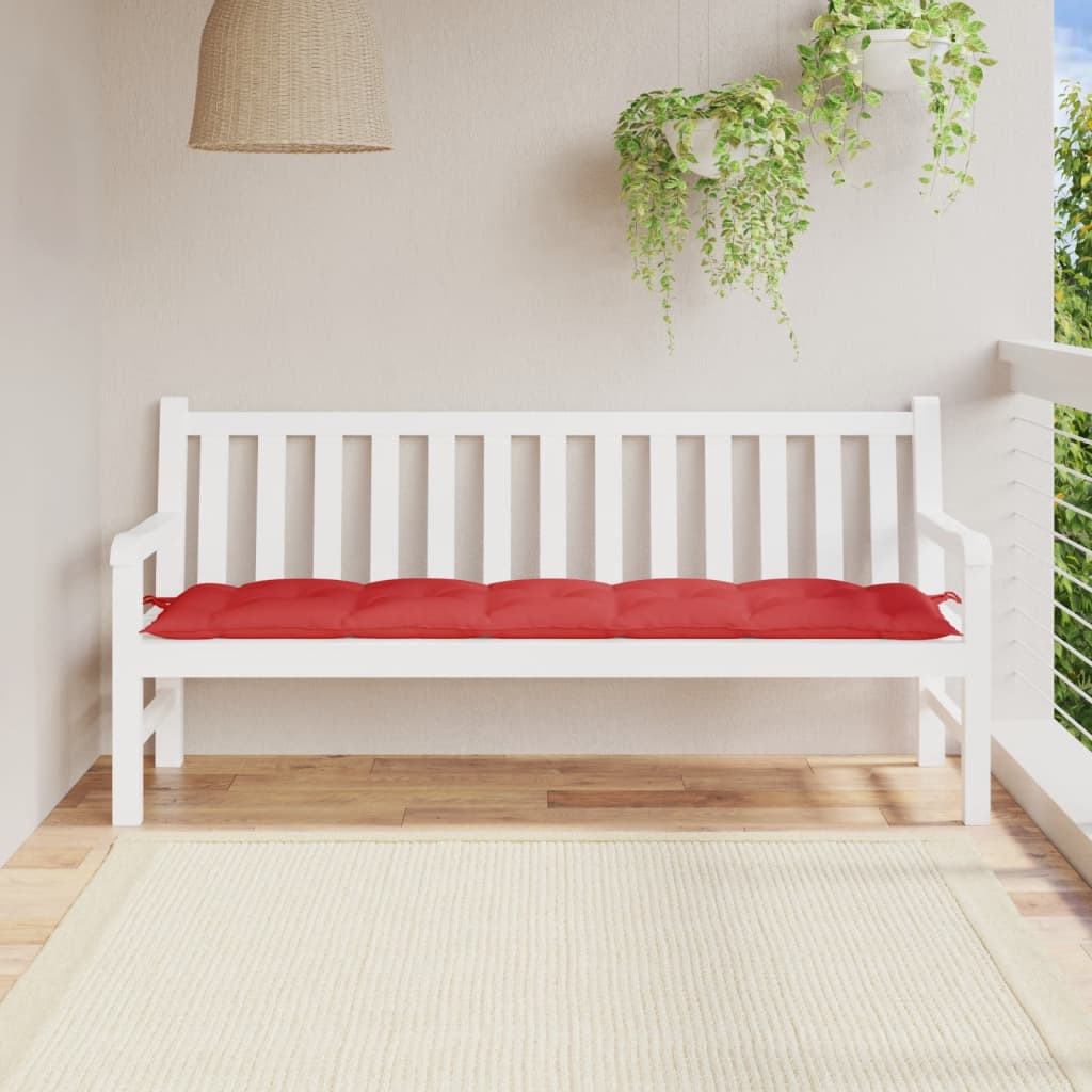 Tuinbankkussen Oxford Stof 180 x 50 x 7 cm Rood