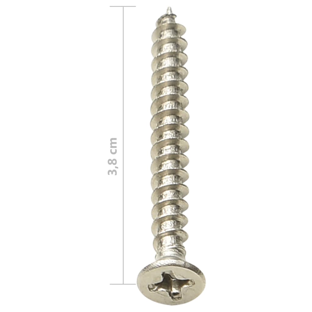 Terrasklemmen met schroeven 200 st kunststof en roestvrij staal