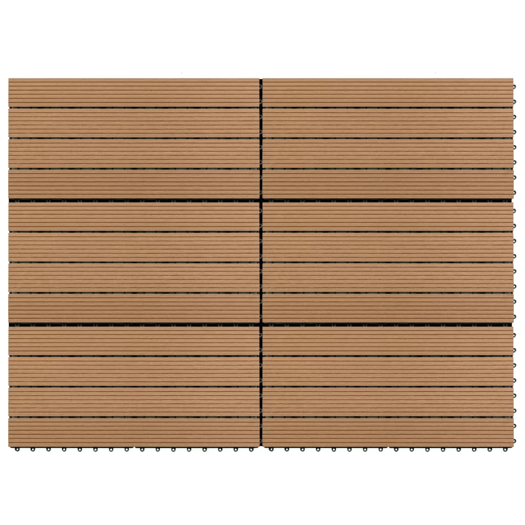 Terrastegels 6 st 60x30 cm 1,08 m² HKC bruin Bruin